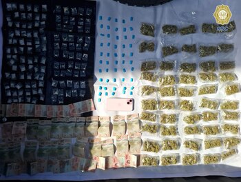 Parte de lo decomisado por