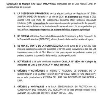 Poder Judicial le dio medida