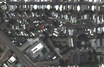 Una imagen de satélite muestra