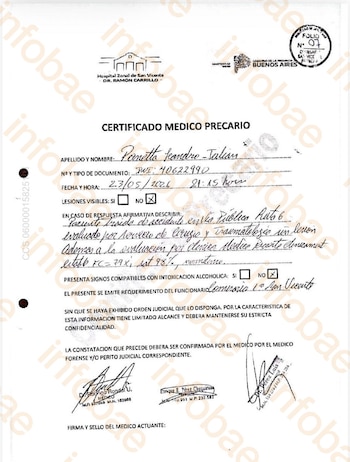 San Vicente choque alcoholemia