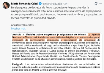 La senadora de la República