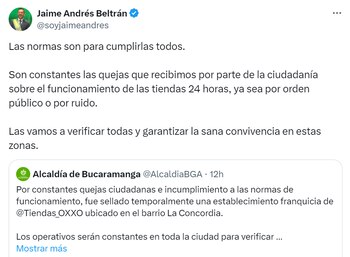 El alcalde de Bucaramanga selló