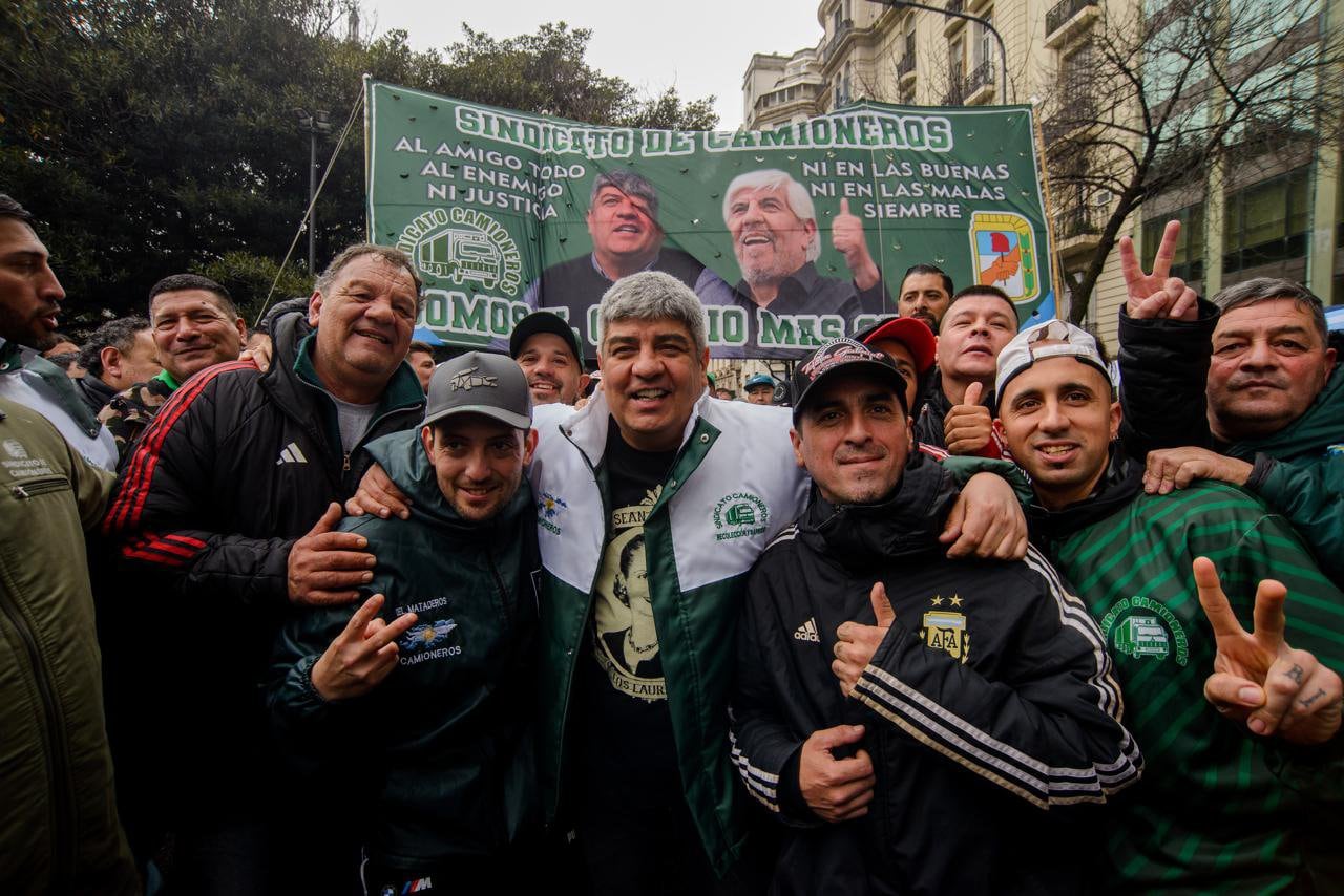 En la marcha de San Cayetano, Pablo Moyano pidió que el episodio que involucró a su hermano Facundo