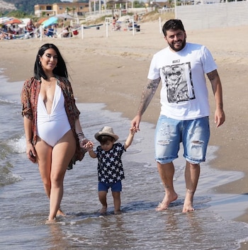 Nunzia Pennino y Diego Maradona JR desde un primero momento se mostraron juntos