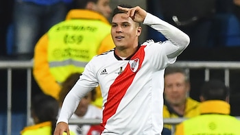 Juan Fernando Quintero festeja su