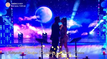 Christian Domínguez y Pamela Franco