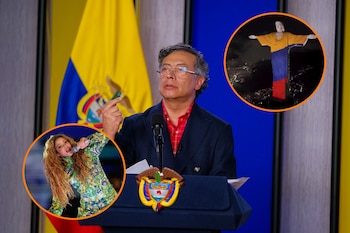 El mandatario no mencionó a la colombiana pese a histórico concierto en la playa de Copacabana - crédito Presidencia/AP/X