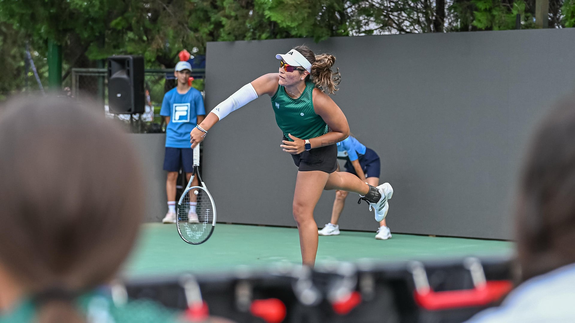 Luisina Giovannini selló la clasificación de Ferro Carril Oeste a Las Finales de la AAT (Crédito: Prensa AAT)