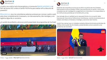 Ana Erazo cuestionó los costos logísticos y la entrega de soberanía en la posesión de Abelardo de la Espriella - crédito @AnaErazoR/X
