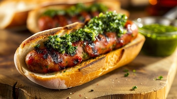 Un sandwich de chorizo asado, choripán - (Imagen Ilustrativa Infobae)