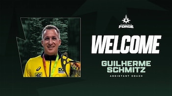 Guilherme Schmitz fue anunciado como asistente de Minnesota Forge, equipo estadounidense.