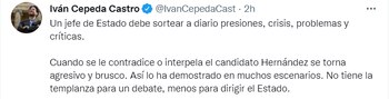 Iván Cepeda critica a Rodolfo