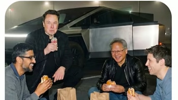 ¿Elon Musk y Sundar Pichai juntos? La foto “prohibida” que Google usó para demostrar que ya no puedes creer en lo que ves