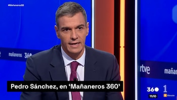 Pedro Sánchez, presidente del Gobierno, entrevistado en 'Mañaneros 360' en TVE.