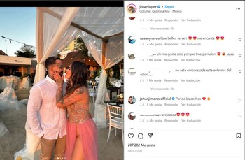 Cintia Cossio y Jhoan López.