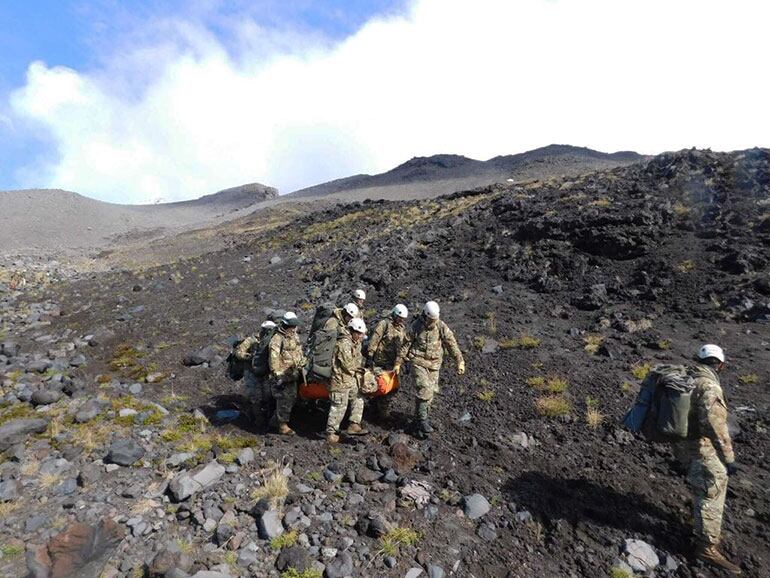 Rescate en la montaña, en Mendoza