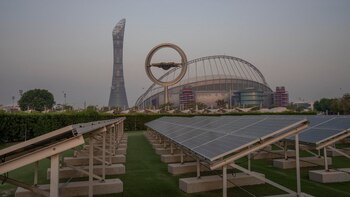 Paneles solares frente al Estadio