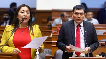 Congresistas Kelly Portalatino y Américo