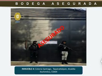 La organización disfrazaba bodegas de