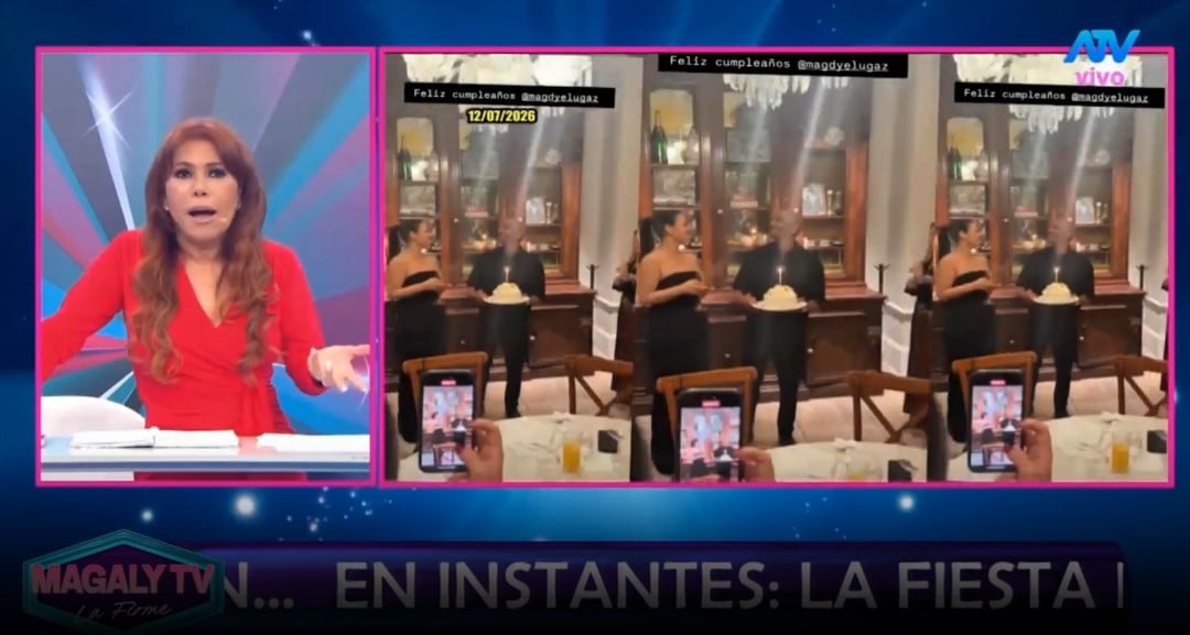 Magaly Medina sobre Sergio George y Magdiel Ugaz: “Las vueltas que da la vida”. Captura: Magaly TV La Firme.