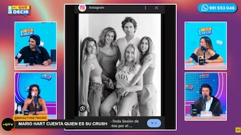 “Ha sido no, es”: Mario Hart admite que Stephanie Cayo continúa siendo su ‘crush’. Captura: Sin más que decir.
