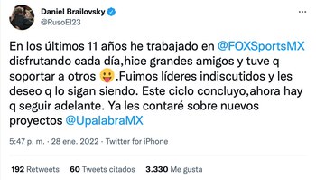 Ruso Brailovsky se despidió de
