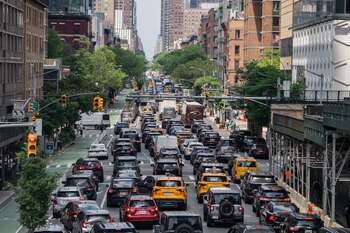 La tarificación de la congestión en Estados Unidos podría haber sido la primera en su tipo. (Jeenah Moon/Bloomberg)