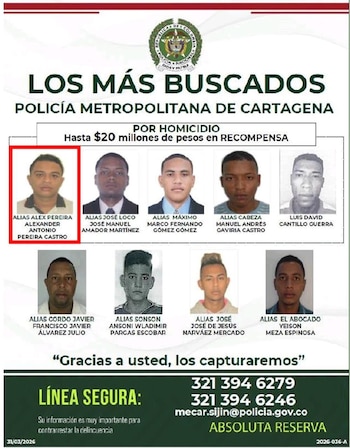 El operativo internacional permitió la detención de uno de los hombres más buscados de Cartagena, investigado por su presunta vinculación con trece homicidios - crédito Policía Nacional