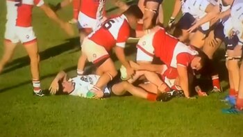 La escena segundos antes de