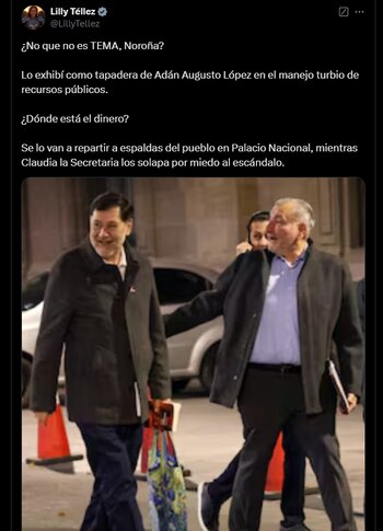 La senadora arremetió contra los