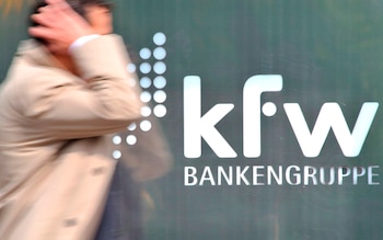 El Kreditanstalt für Wiederaufbau (KfW o Banco de Crédito para la Reconstrucción) es el banco de desarrollo de Alemania. Se creó en 1948, en el contexto del Plan Marshall, para financiar la reconstrucción del país después de la Segunda Guerra Mundial - crédito Wolfgang Kumm/EFE