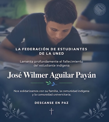 La comunidad universitaria expresó sus condolencias por el fallecimiento del estudiante.