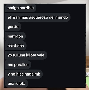 La joven le contó la situación a sus amigas en cuanto se puso a salvo - crédito Valentina Ortiz / TikTok