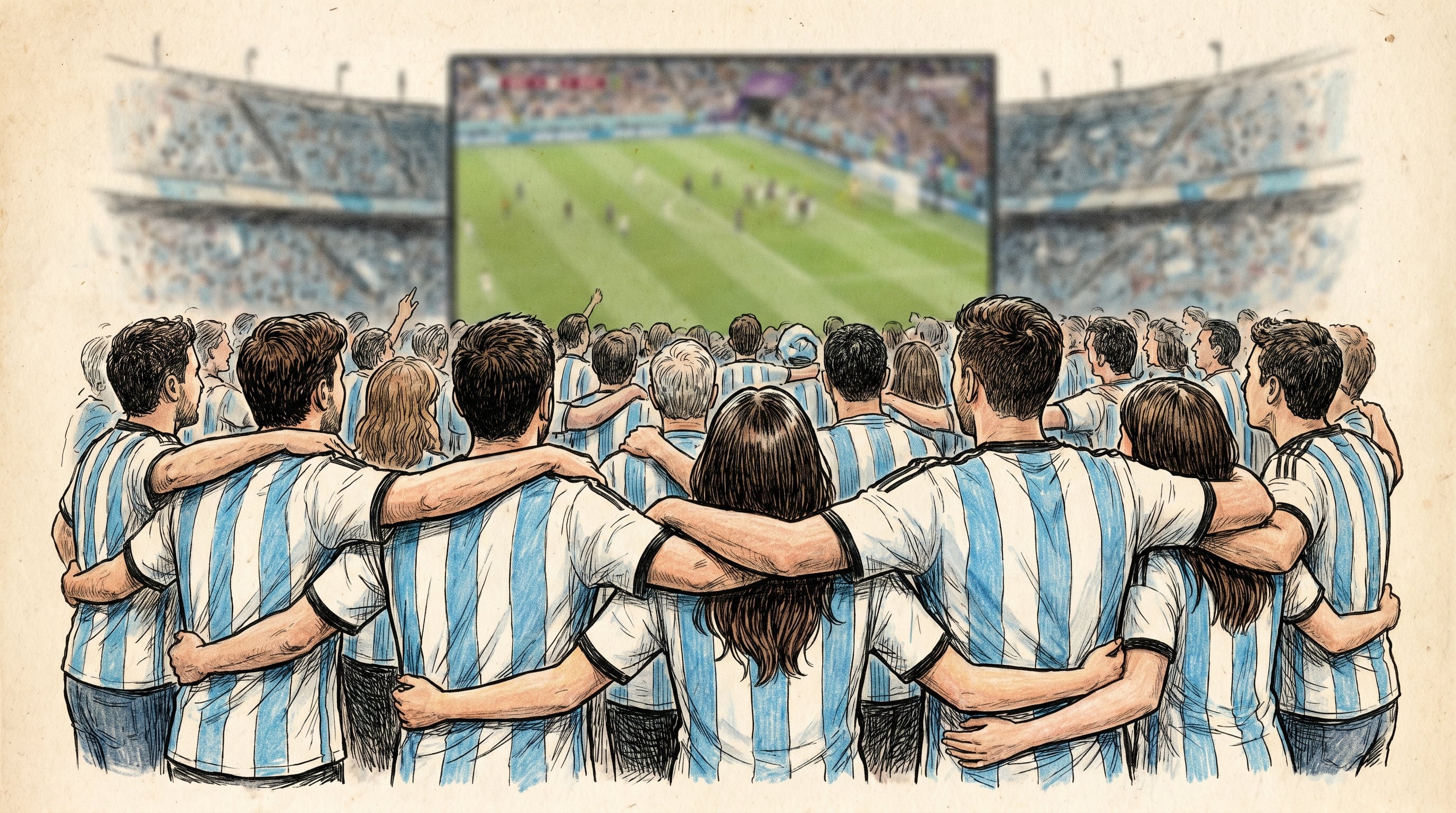 El 46,9% de los encuestados señaló que el Mundial podría distraerlos un poco, pero sin hacerles olvidar las dificultades cotidianas (Imagen Ilustrativa Infobae)