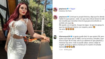 Kike Márquez envió comentario romántico