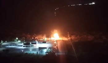 Explosión de pipa en el kilómetro 50 del tramo Zaragoza–González, en el estado de Tamaulipas (especial)