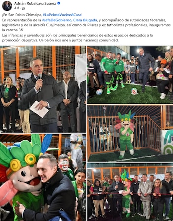 Adrián Rubalcava, director del Metro de la CDMX, en eventos públicos en representación de la Jefa de Gobierno, Clara Brugada.