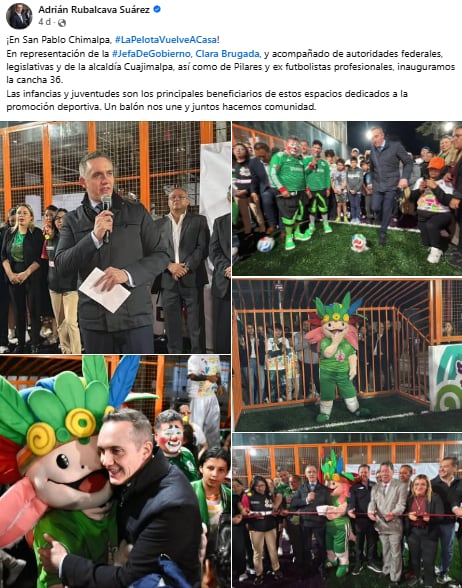 Adrián Rubalcava, director del Metro de la CDMX, en eventos públicos en representación de la Jefa de Gobierno, Clara Brugada.