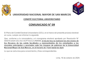 Autoridades de San Marcos insisten