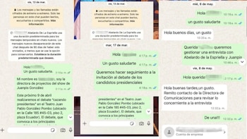 Invitaciones del equipo de Juanpis González a Abelardo de la Espriella a distintos eventos - crédito captura de pantalla juanpisgonzales/Instagram
