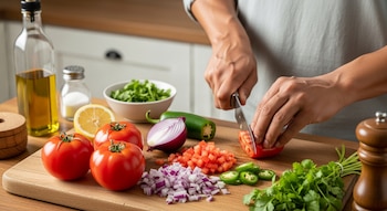 La preparación del pico de