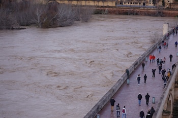 Vista del caudal del río