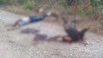 Los cuerpos estaban alejados de