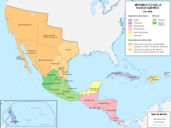 Mapa de la Nueva España