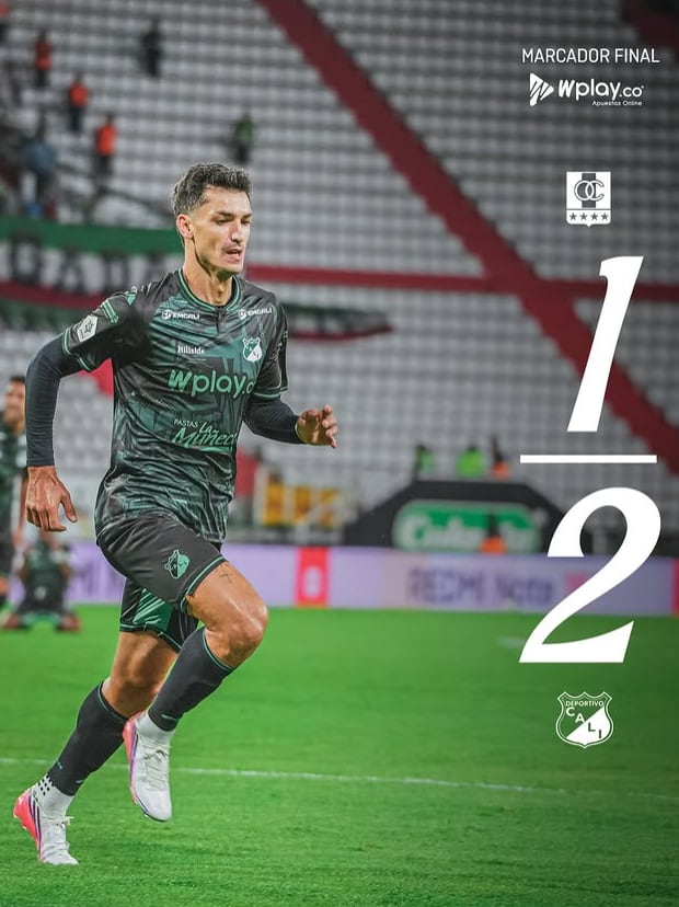 La victoria del Deportivo Cali 2-1 ante Once Caldas le significó un cambio en la mala racha que venía acumulando - crédito @deportivocalioficial/Instagram