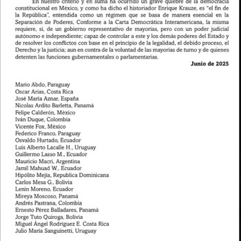 Así concluye el comunicado emitido