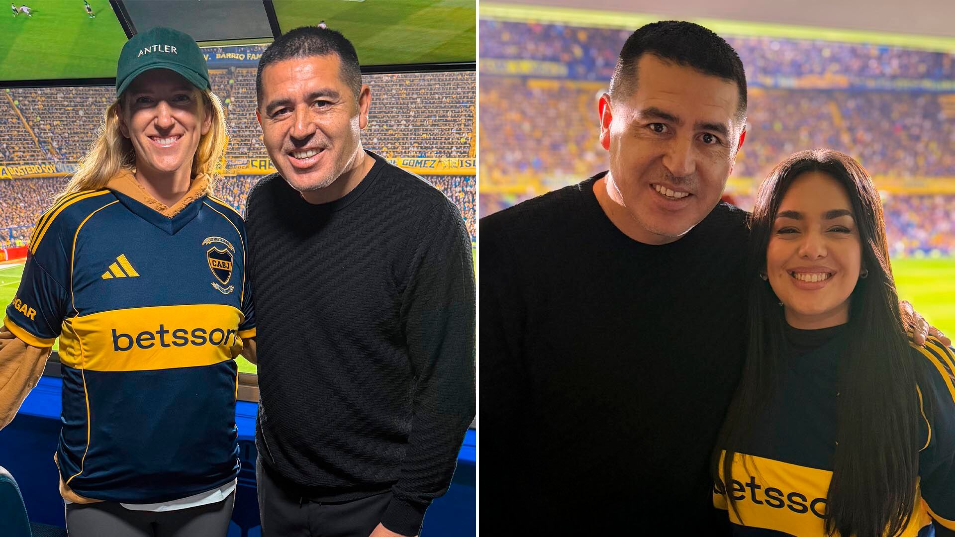 Riquelme con la ex tenista Azarenka y la cantante argentina Ángela Leiva