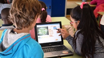 Los estudiantes de colegios privados