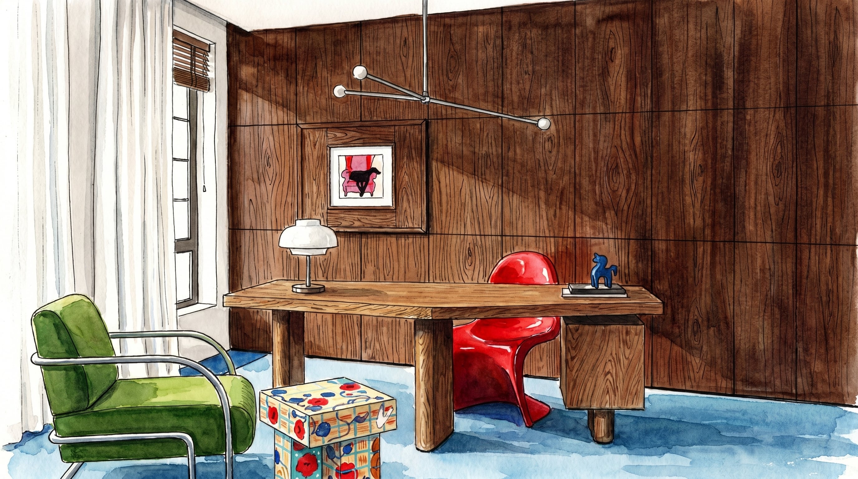 Las paredes paneladas en madera regresan como eje del interiorismo 2026 y suman calidez visual a los ambientes. (Imagen Ilustrativa Infobae)