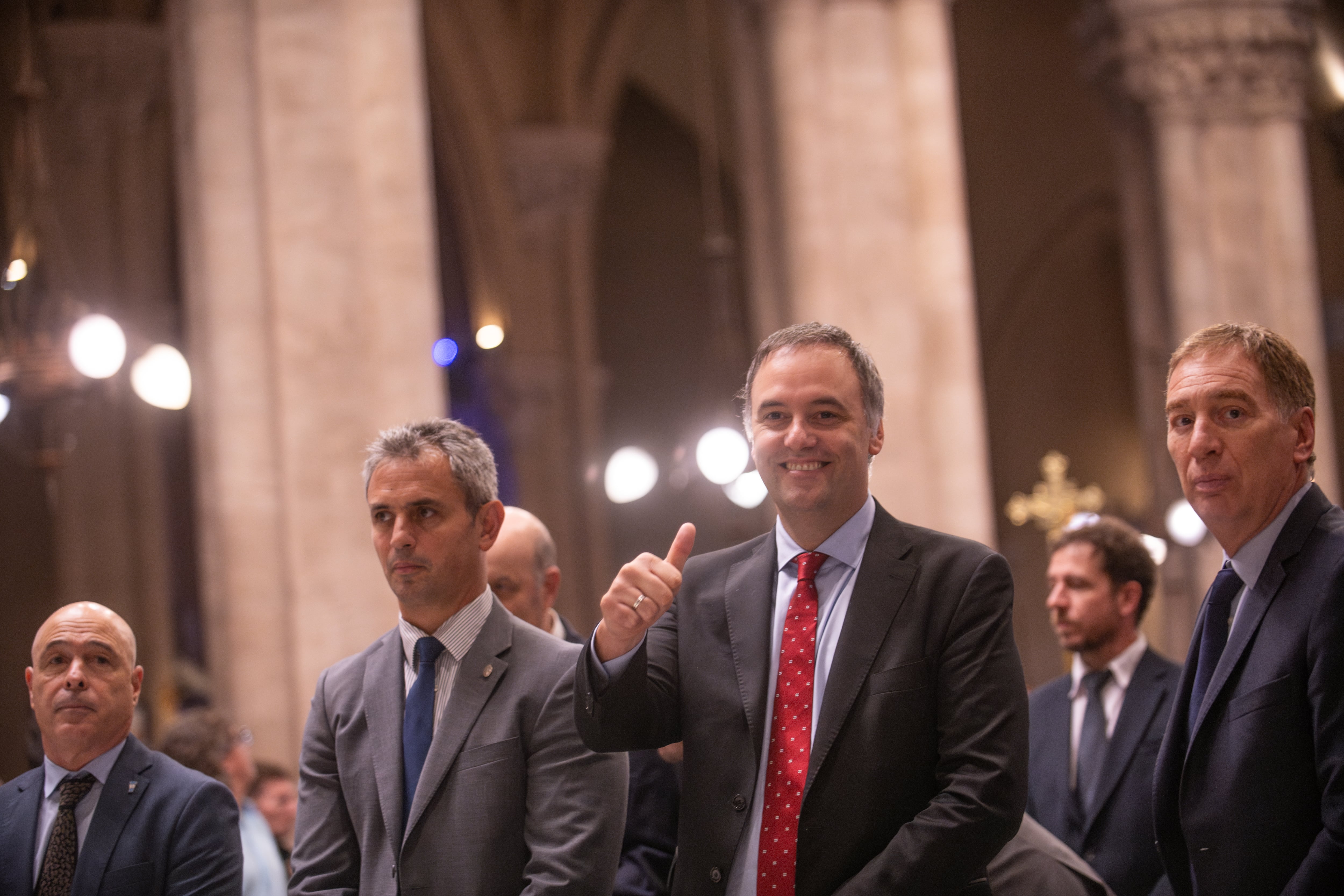 De izquierda a derecha: Bartolomé Abdala, Martín Menem, Manuel Adorni, Diego Santilli (Jaime Olivos)